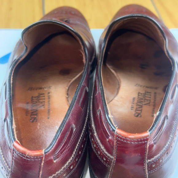 Allen Edmonds Berwick Burgundy Leather Wingtip Tassel Loafers Mens 11 A‎ 8873 main image 15